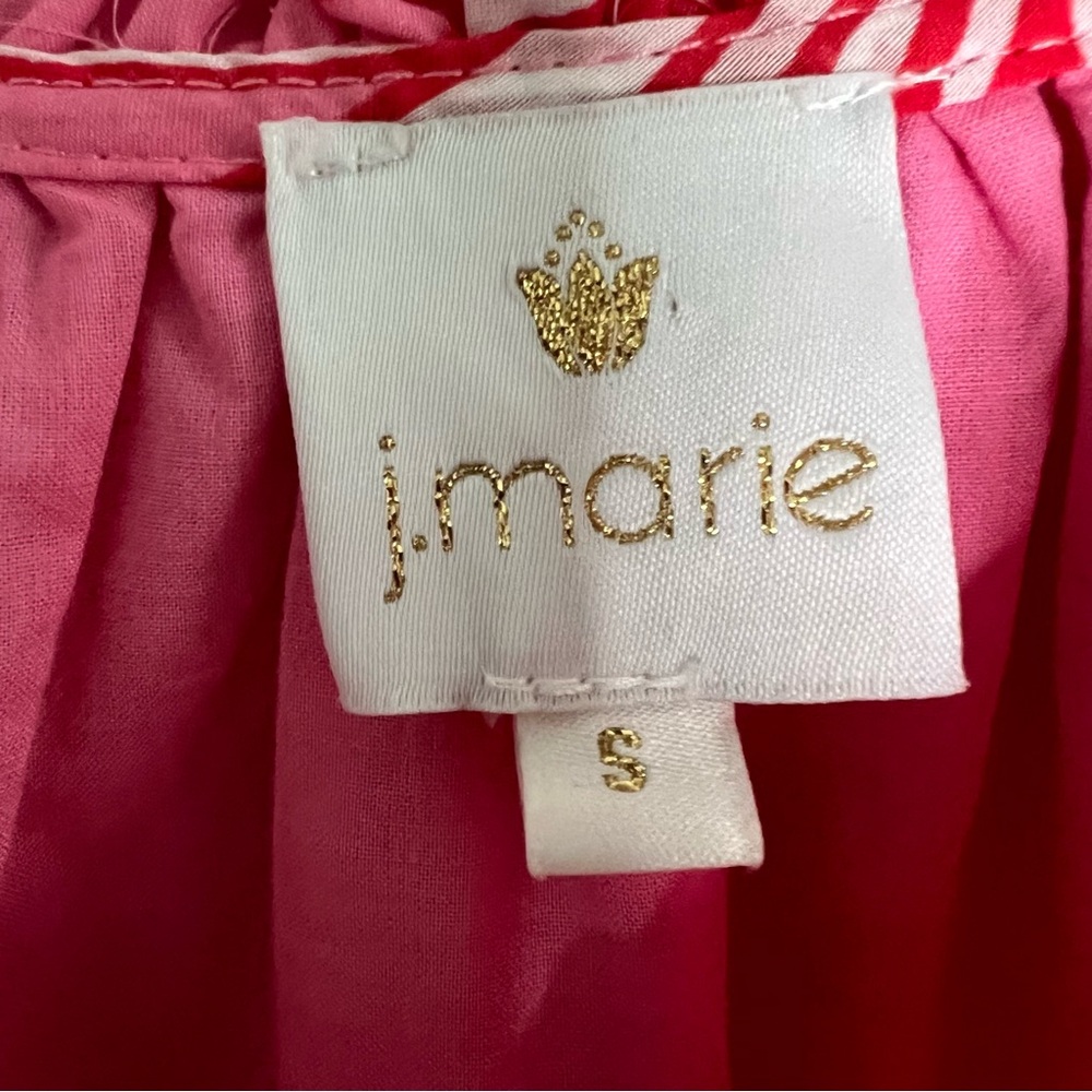 J. Marie Pink Floral Print Tiered Relaxed Fit Dress Women's Size Small - Picture 3 of 6